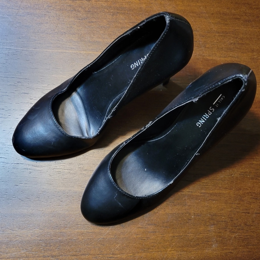 Call It Spring Leather Stilettos